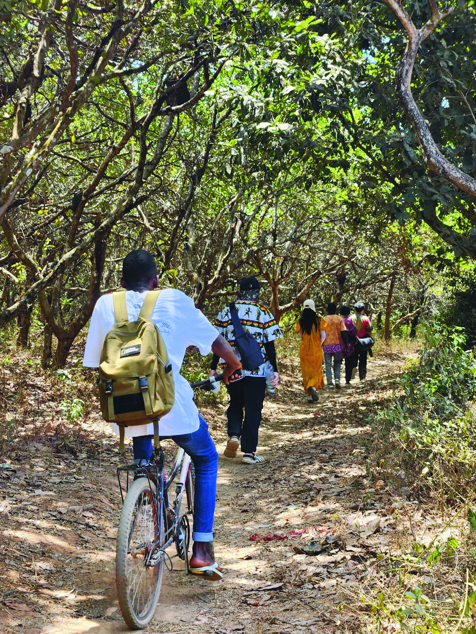 기니비사우 길을 걷는 사진